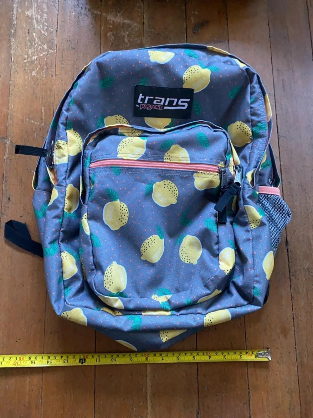 Trans by JanSport  lovely Lemon Print supermax backpack - Picture 3 of 13